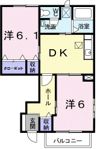 レジデンスさくら台Aの間取り画像
