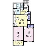 オルソ・グランデ元山 Bの間取り画像