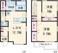 香取台テラスハウスの間取り画像