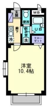 カレッジハイツ山地 B棟の間取り画像