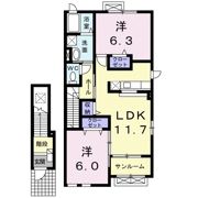ラフレシールⅡの間取り画像