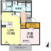 アルバート皆春の間取り画像