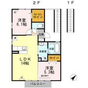セジュール西大道の間取り画像