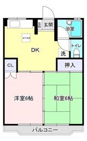 サンハウスβの間取り画像