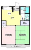 サンハウスβの間取り画像