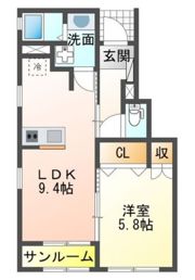 ドミール高山A棟の間取り画像