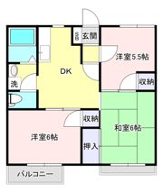 ディアハイム緑ヶ丘の間取り画像