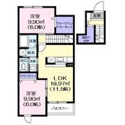 アローザ25Cの間取り画像