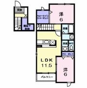 アローザ25Dの間取り画像