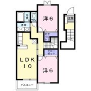 トワ ハピネス 白河 Aの間取り画像