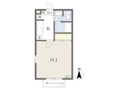 KフラットB棟の間取り画像