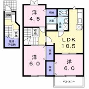 ア・ラ・モード・アラⅡの間取り画像