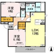 サザンディーズ Aの間取り画像