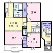 プラシードエストBの間取り画像