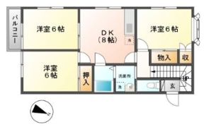 ルーミー牛久32号館の間取り画像