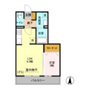 ゼピュロスみどりの F棟の間取り画像