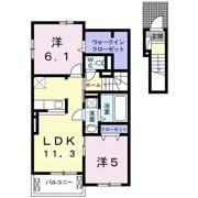 CubeⅡの間取り画像