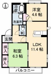 バリュージュ バオバブ A棟の間取り画像