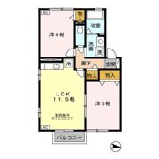 サンライズ館取 Bの間取り画像