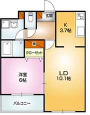 ファーストクラス白新町の間取り画像
