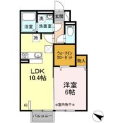 ソレイユ福原 Bの間取り画像