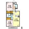 ディアコート富田Aの間取り画像