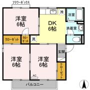 アーバンライフ赤木 Bの間取り画像