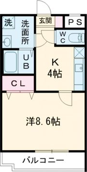 ヒーローマンション黄金IIの間取り画像