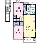 リアフラント Ⅰの間取り画像