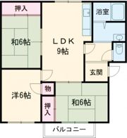 カルチェ東香里の間取り画像