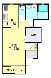 パルテンツァ新白河Ⅱ B棟の間取り画像