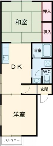 フレグランスA棟の間取り画像