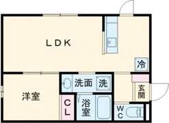 クレストAの間取り画像