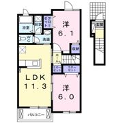 グランディール城南Aの間取り画像