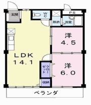 富永ハイツの間取り画像