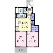 エアリーヒルズ・Ⅱの間取り画像