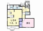 ピュア ファウンテン ヴィラⅠの間取り画像