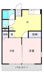 パインハイツDの間取り画像