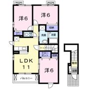 レジデンススクエアEの間取り画像