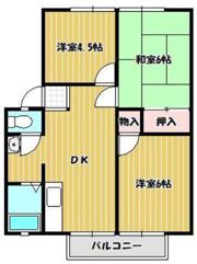 パナハイツドリーム坂出A棟の間取り画像