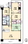 サントノーレ高松中央の間取り画像