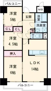 ライフ新神戸の間取り画像