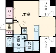 プレジール三ノ宮の間取り画像