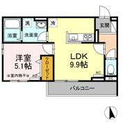 ユニヴェール B棟の間取り画像