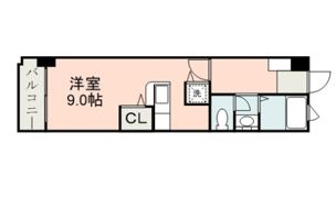 Niceマンション九品寺の間取り画像