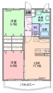 クレスト石上の間取り画像