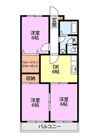 グランデ住吉Bの間取り画像
