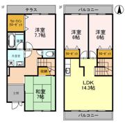 ビリオーヌKaheiの間取り画像