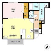 クリプトン Bの間取り画像