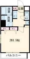 プレサンス神戸裁判所前の間取り画像